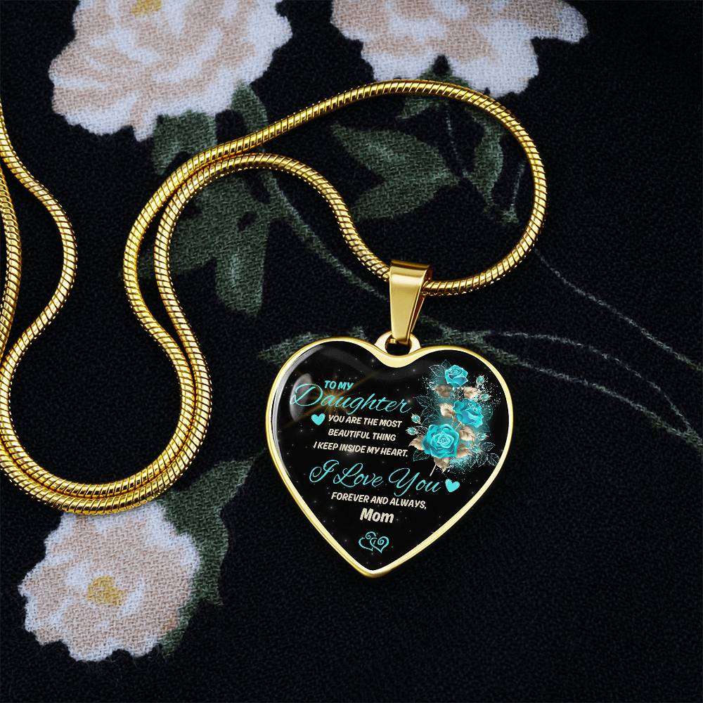 To My Daughter | Luxury Graphic Heart Necklace