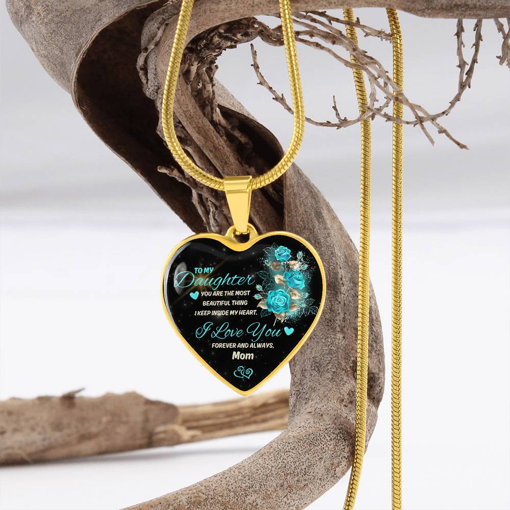 To My Daughter | Luxury Graphic Heart Necklace