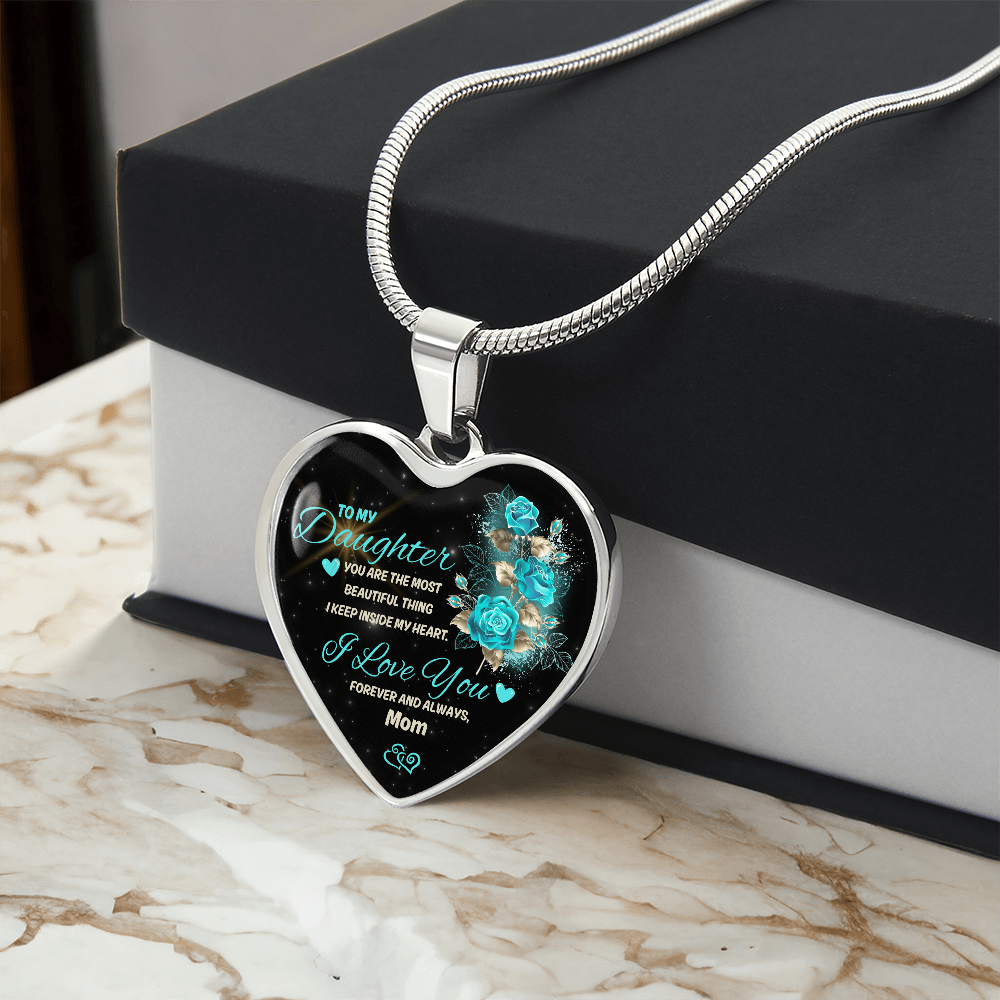 To My Daughter | Luxury Graphic Heart Necklace