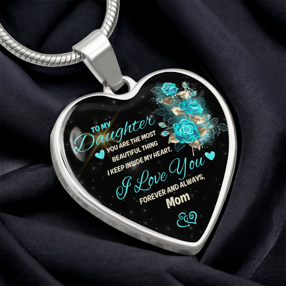 To My Daughter | Luxury Graphic Heart Necklace