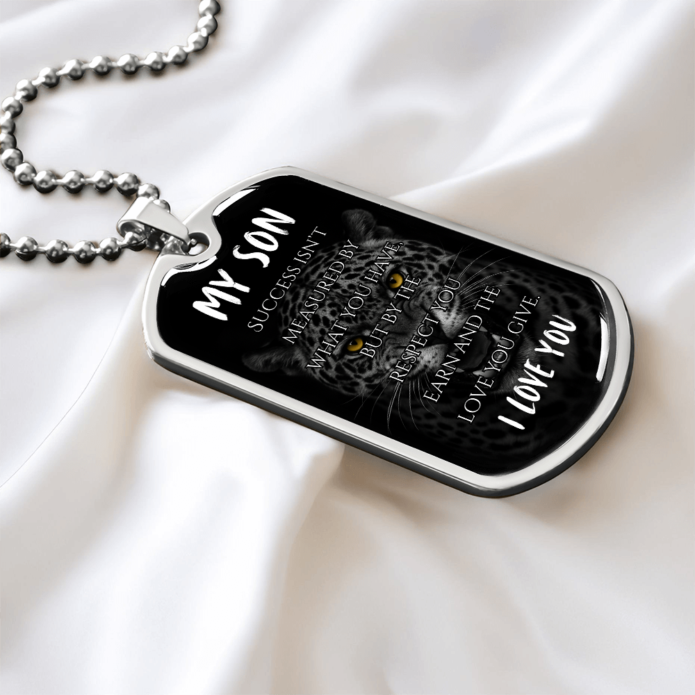 My Son | Luxury Graphic Dog Tag (Jaguar)