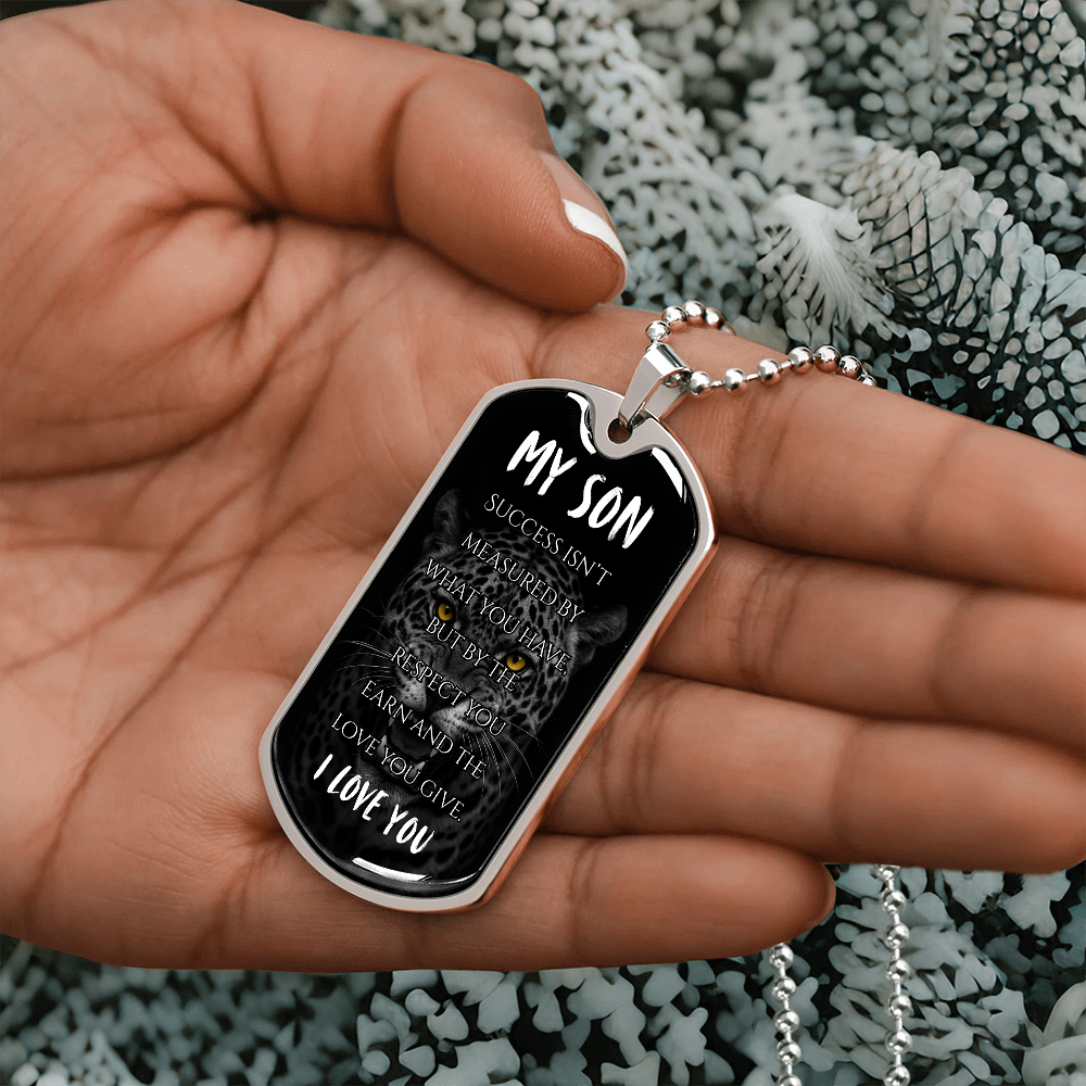 My Son | Luxury Graphic Dog Tag (Jaguar)