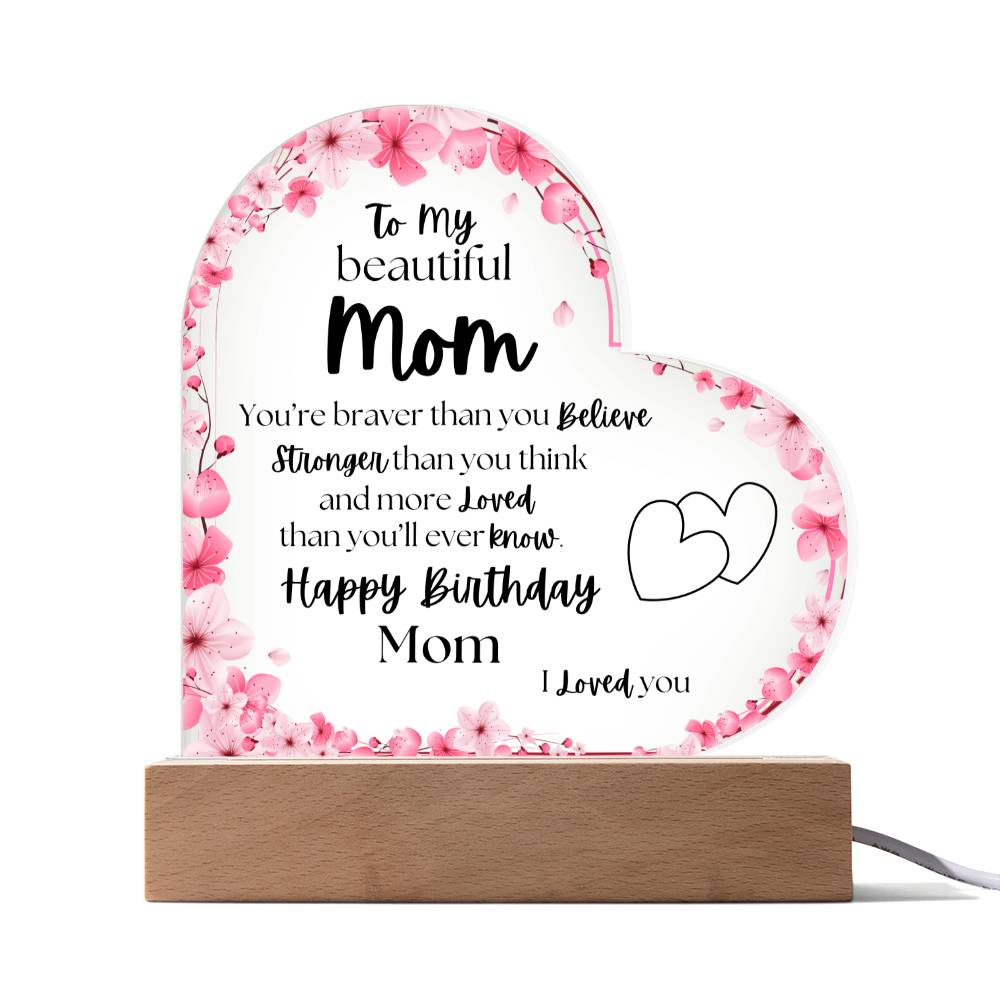 Happy Birthday Mom | Acrylic Plaque