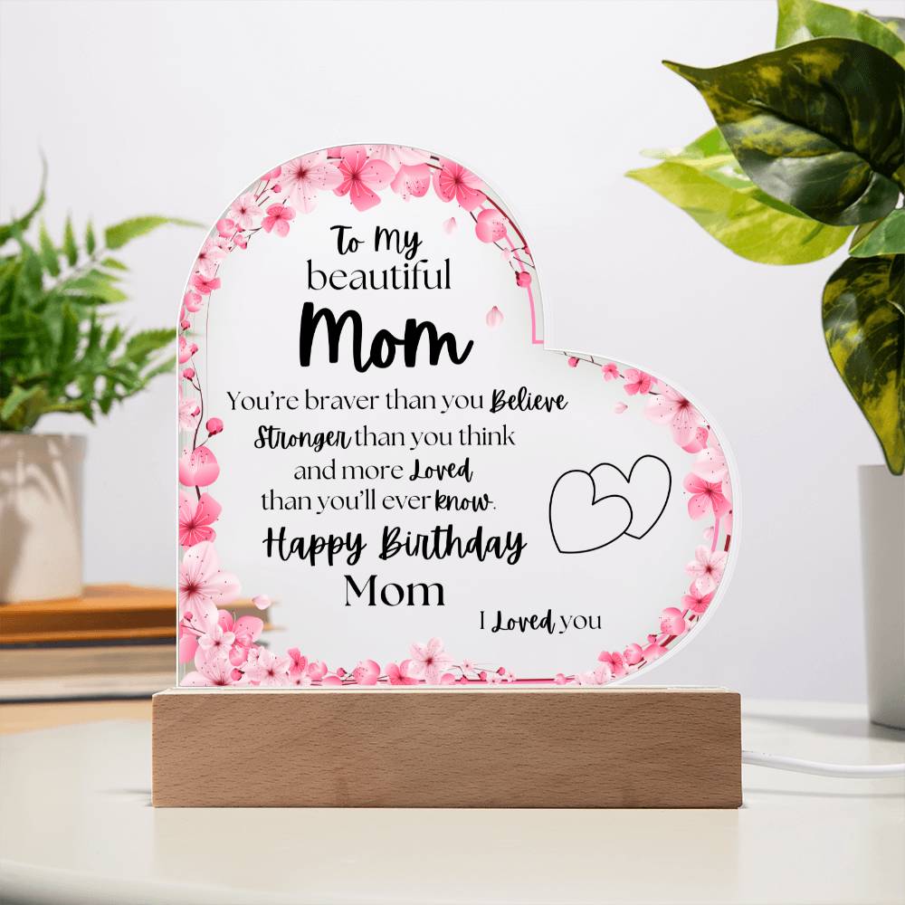 Happy Birthday Mom | Acrylic Plaque