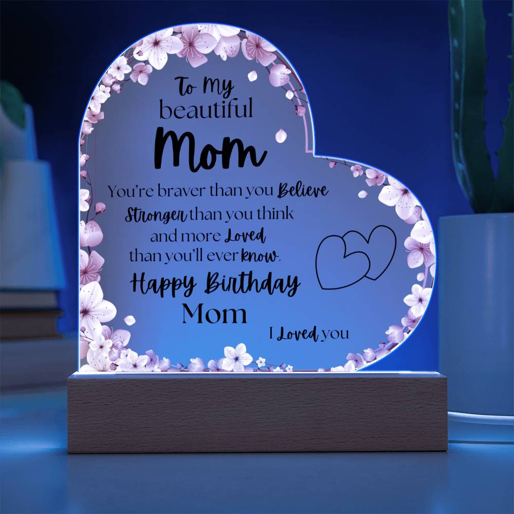 Happy Birthday Mom | Acrylic Plaque