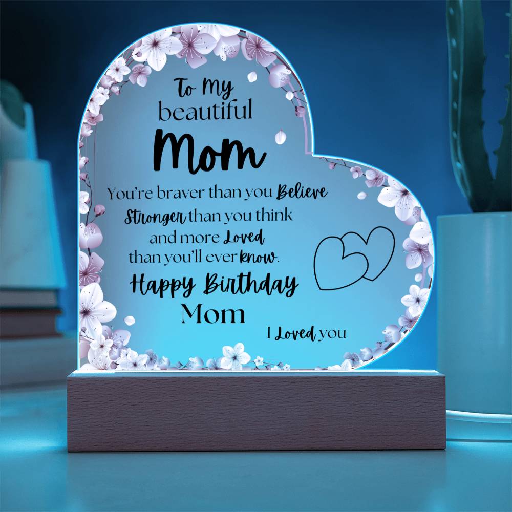 Happy Birthday Mom | Acrylic Plaque