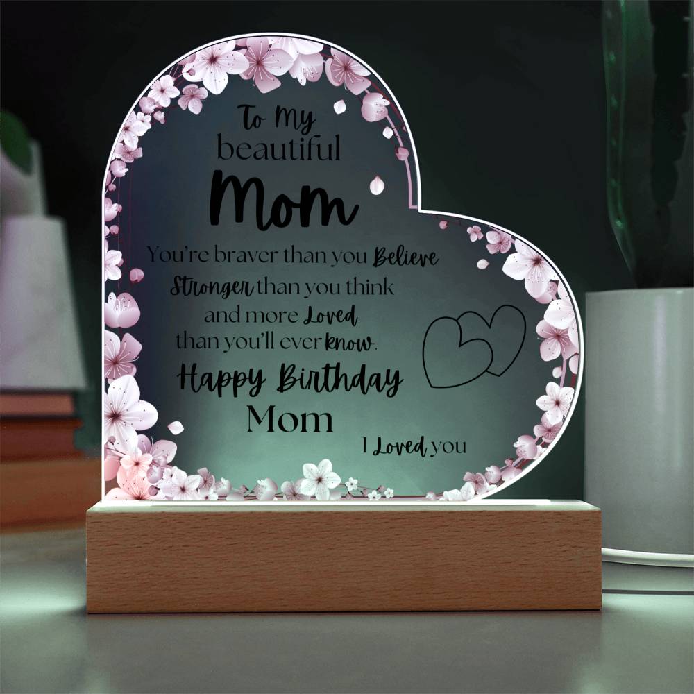Happy Birthday Mom | Acrylic Plaque