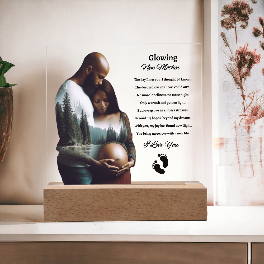 Glowing New Mother | Acrylic Plaque