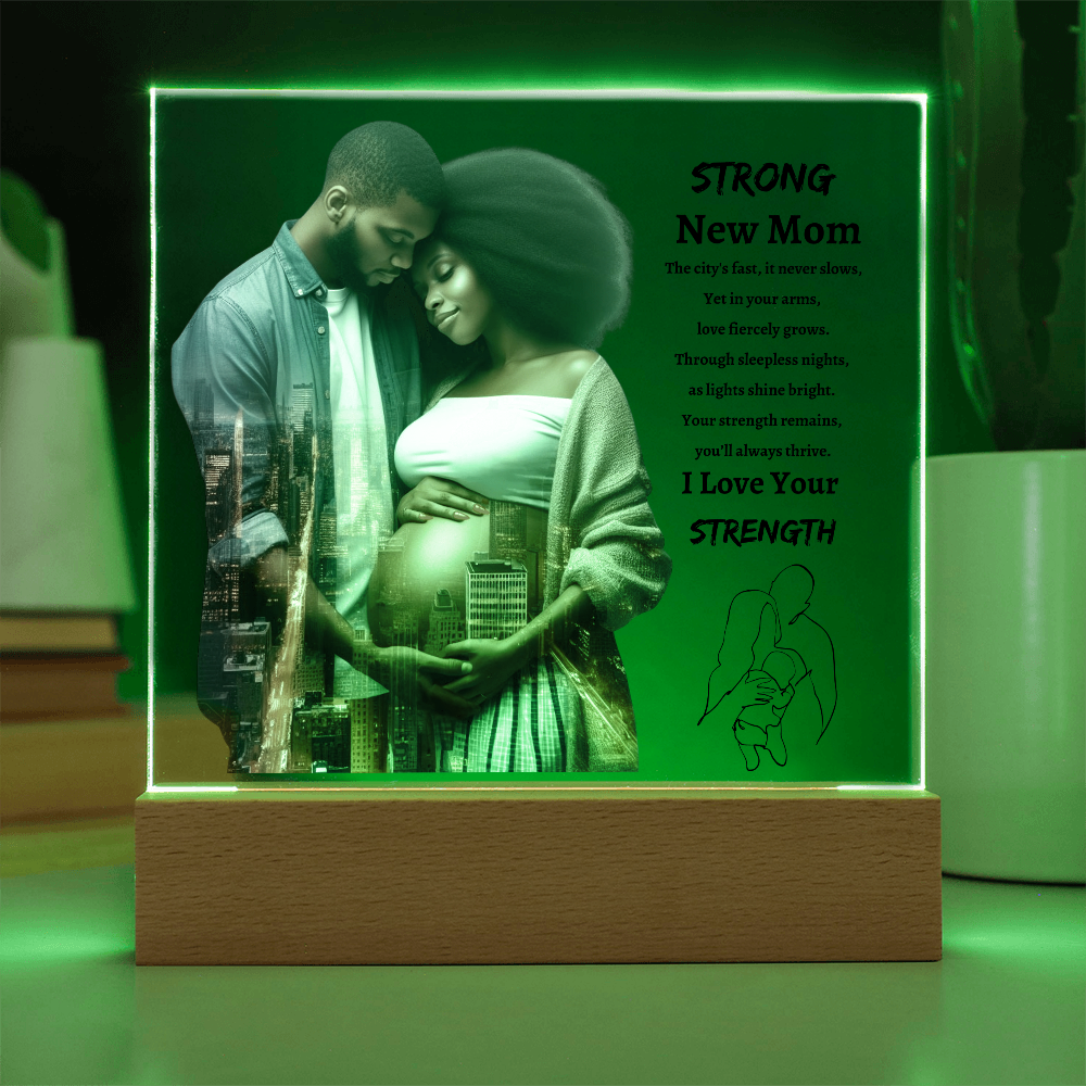Strong New Mom | Acrylic Plaque
