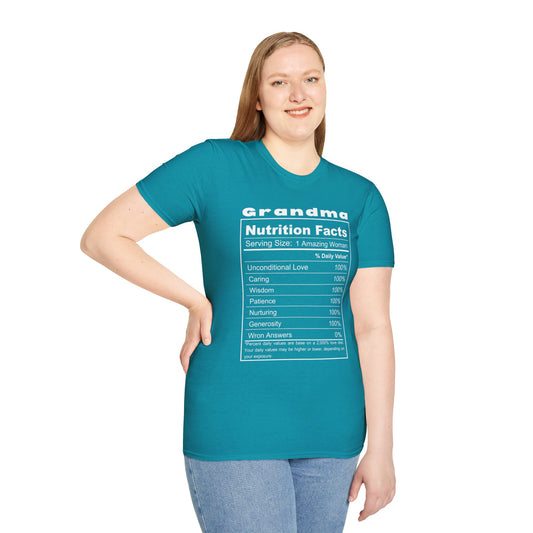 Grandma's Nutritional Values | Soft-Style T-Shirt