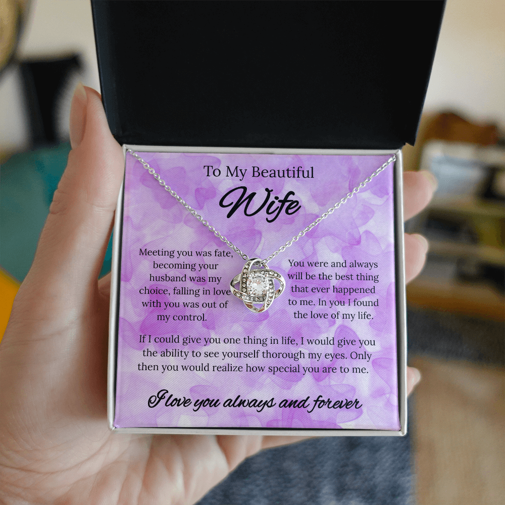 My Beautiful Wife | Love Knot Necklace