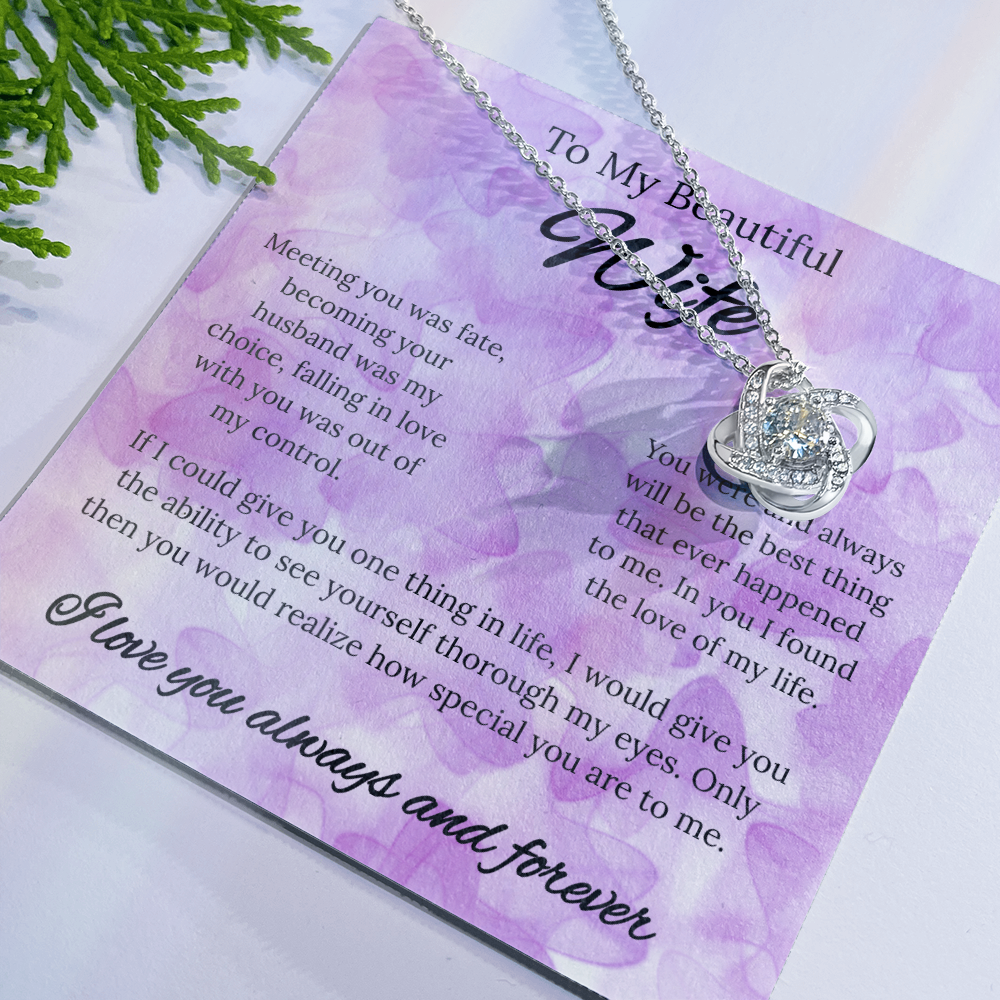 My Beautiful Wife | Love Knot Necklace