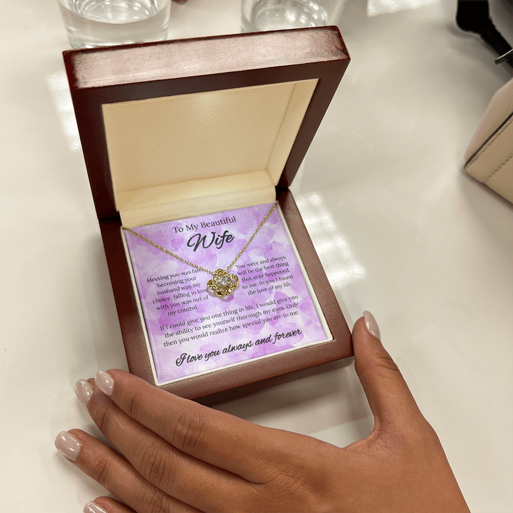 My Beautiful Wife | Love Knot Necklace