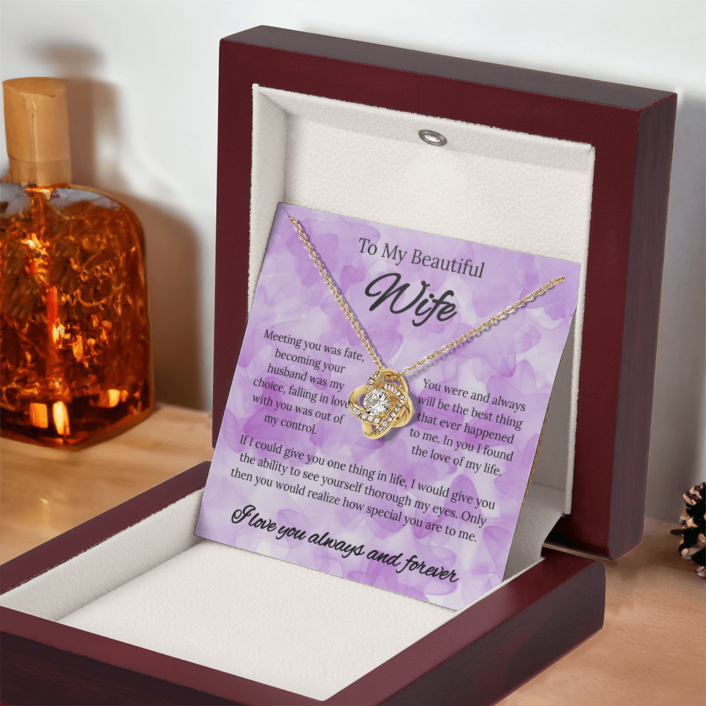 My Beautiful Wife | Love Knot Necklace