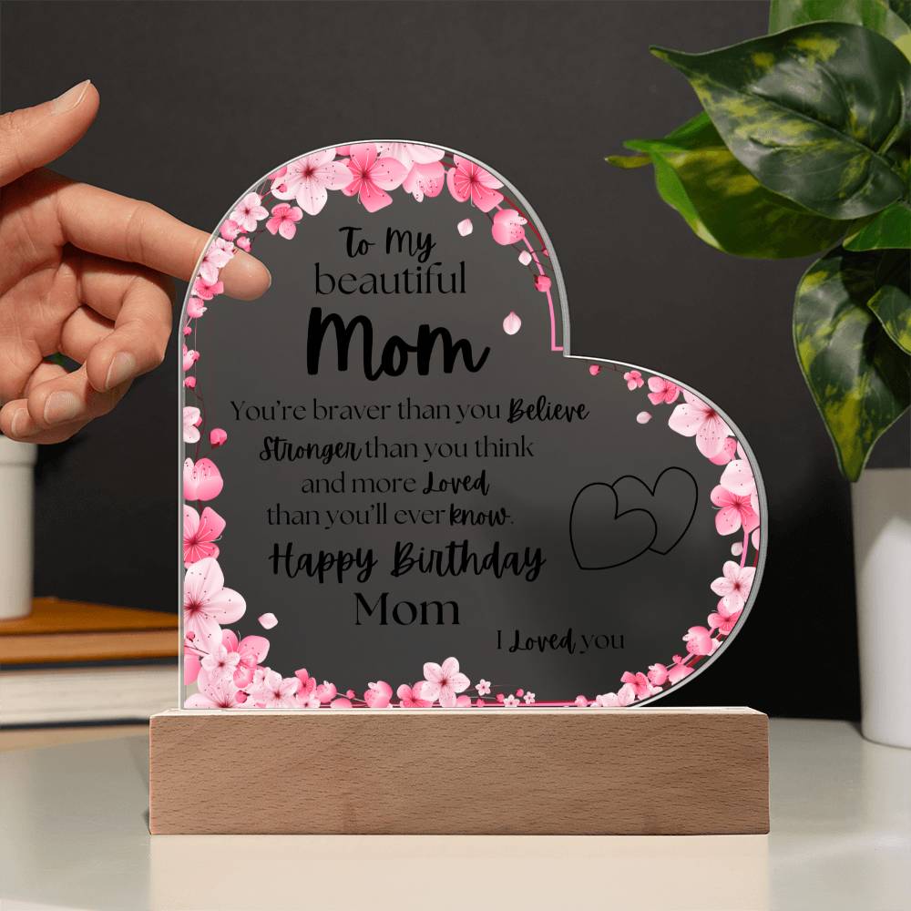 Happy Birthday Mom | Acrylic Plaque