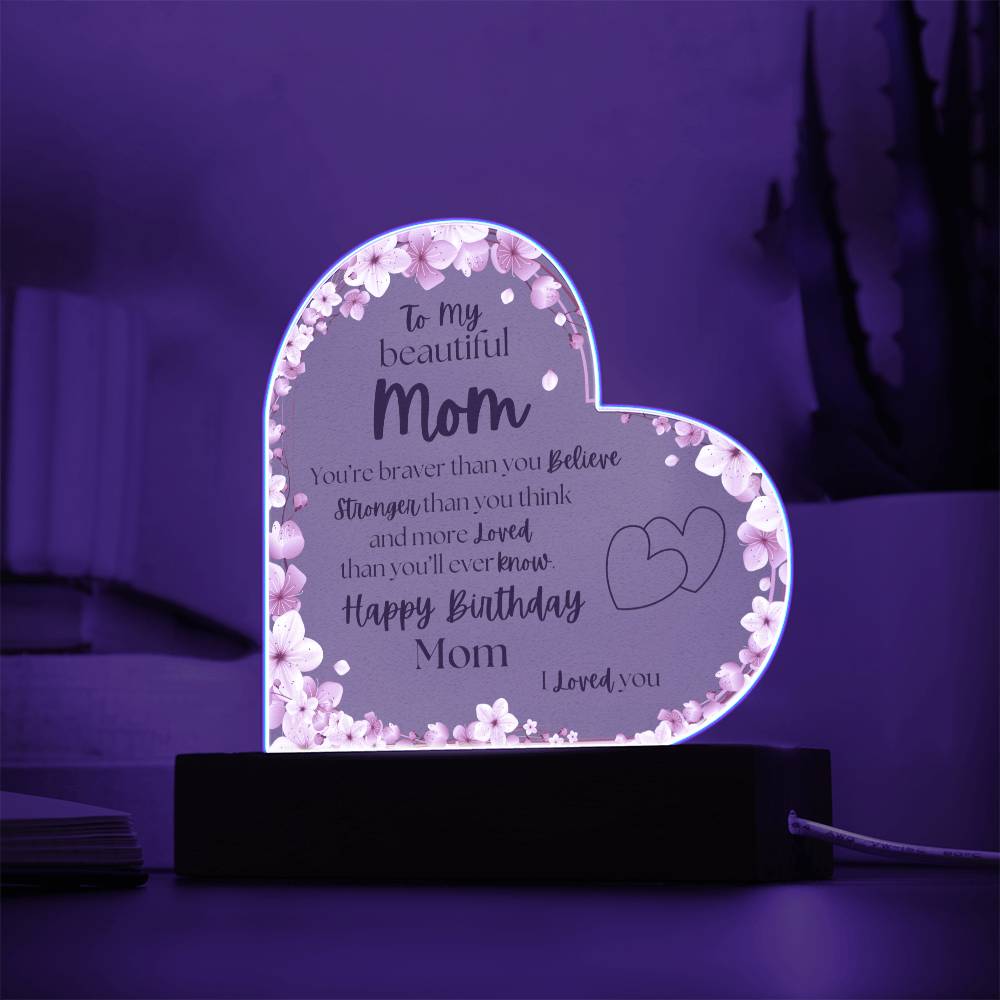 Happy Birthday Mom | Acrylic Plaque